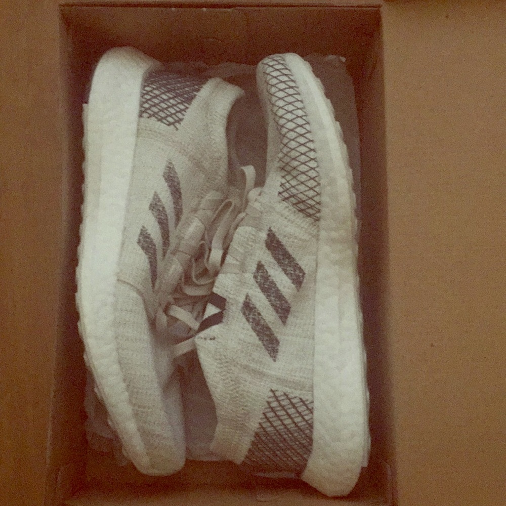 Brand new White and Gray Adidas Shoes